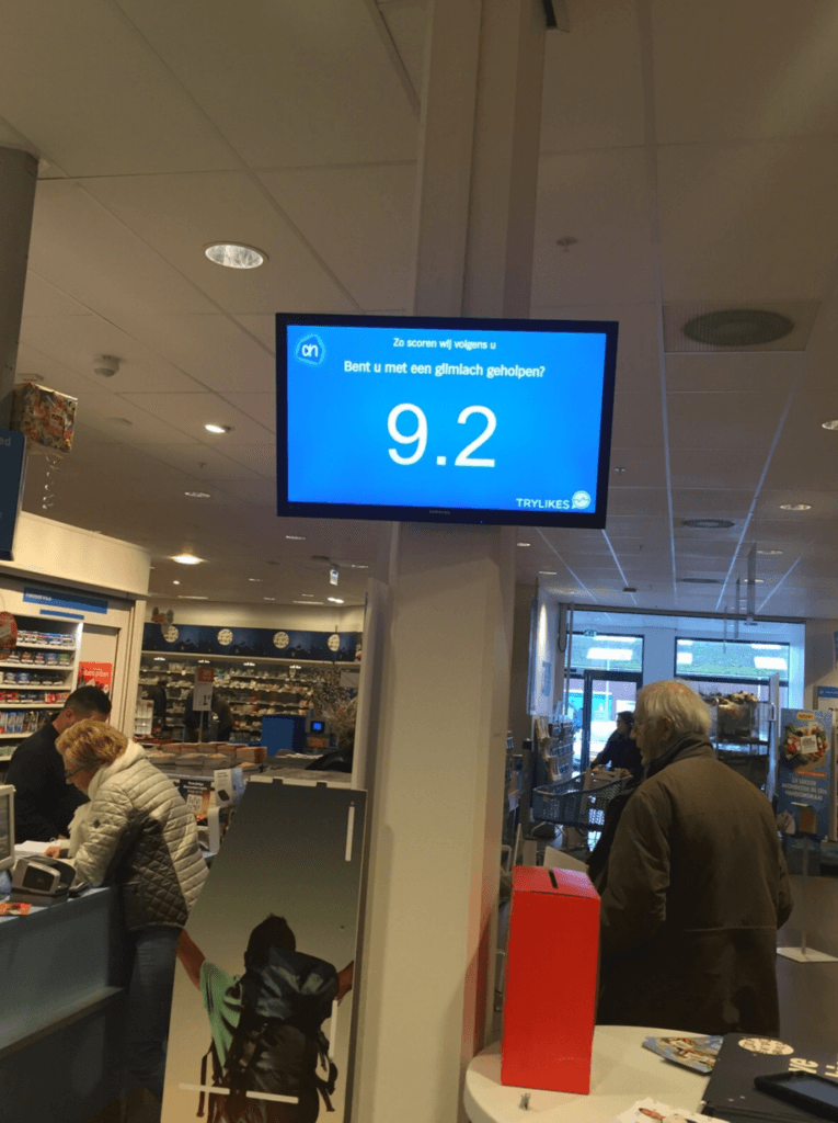 AH scherm instore